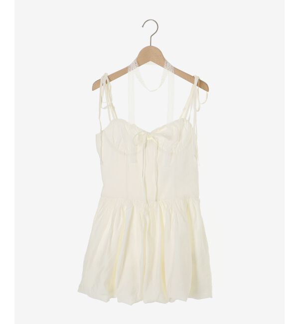  「レースチョーカーセットバルーンミニワンピ」|ワンピース|