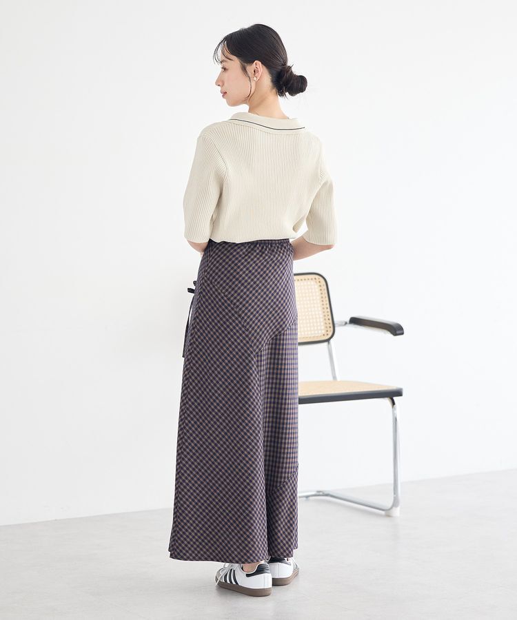 earth music&ecology「ラインカラーポロニット」|ニット・セーター|