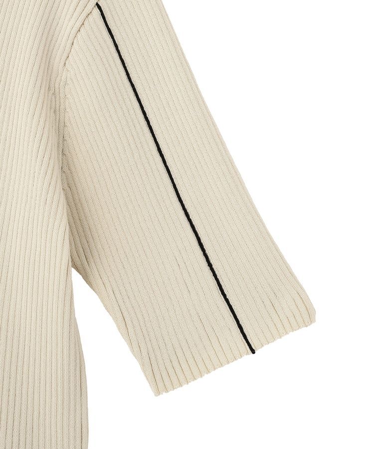 earth music&ecology「ラインカラーポロニット」|ニット・セーター|