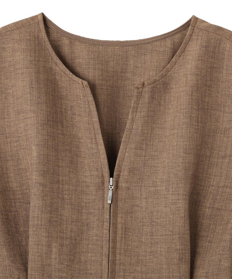 AMERICAN HOLIC「【接触冷感・イージーケア】リネンライクペプラムベスト」|ベスト・ジレ|