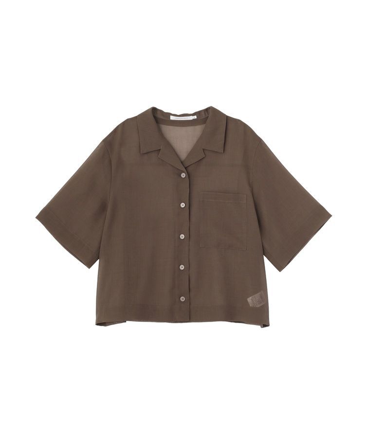 AMERICAN HOLIC「シアーショート丈開襟シャツ」|シャツ・ブラウス|