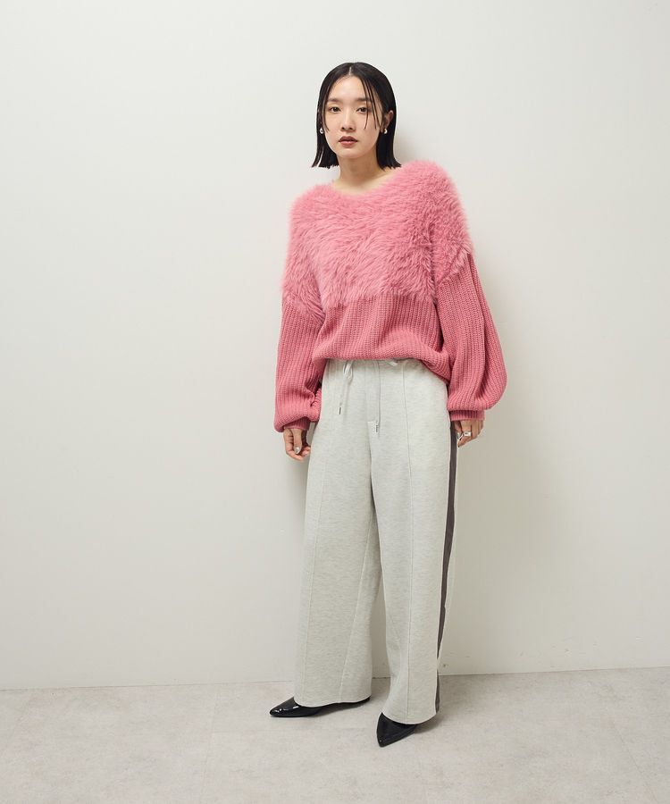 Green Parks「・Petit Fleur シャギーキリカエニット」|ニット・セーター|