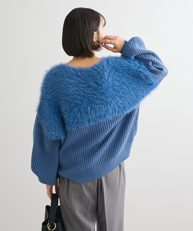 Green Parks「・Petit Fleur シャギーキリカエニット」|ニット・セーター|