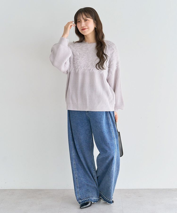 Green Parks「・Petit Fleur シャギーキリカエニット」|ニット・セーター|