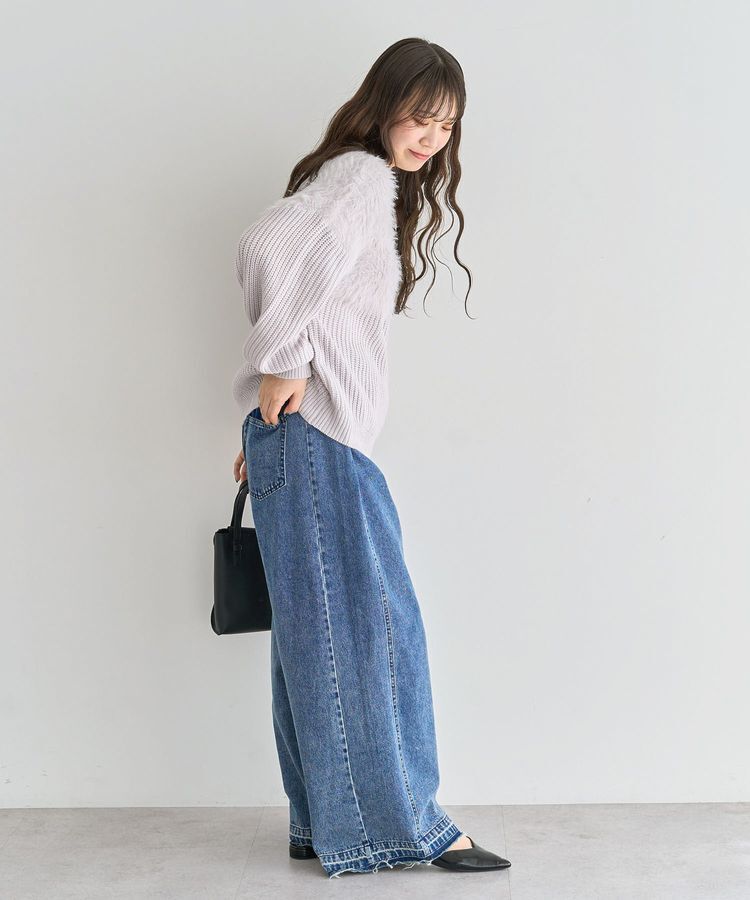 Green Parks「・Petit Fleur シャギーキリカエニット」|ニット・セーター|