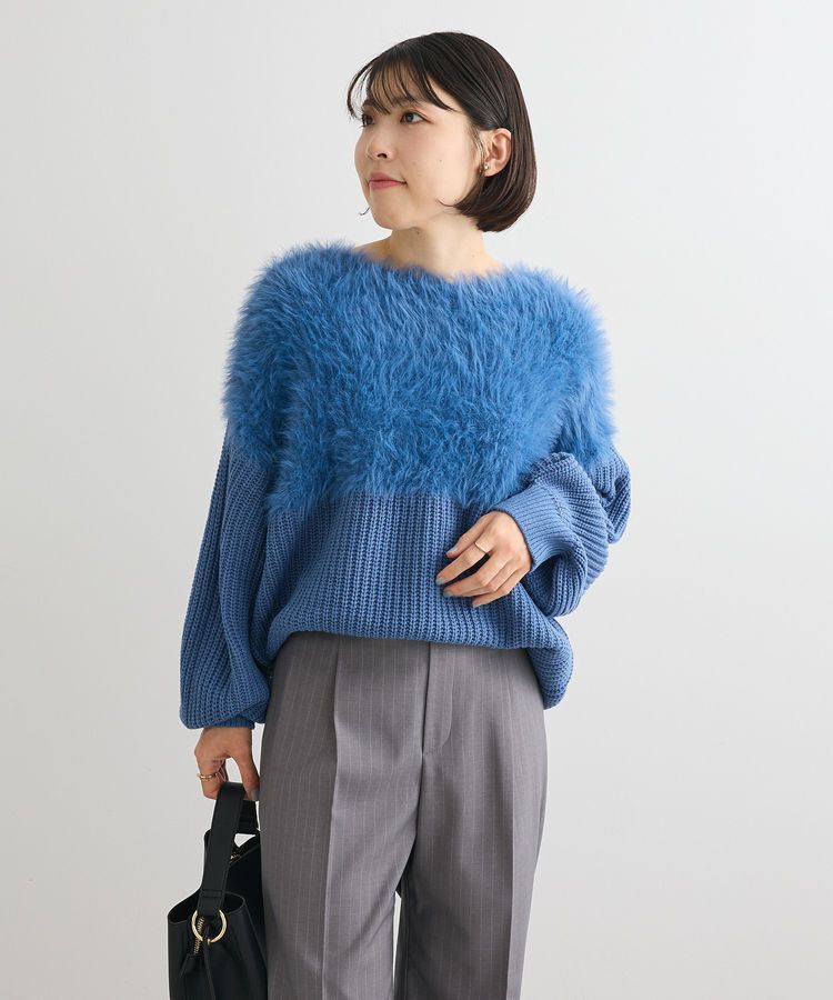 Green Parks「・Petit Fleur シャギーキリカエニット」|ニット・セーター|