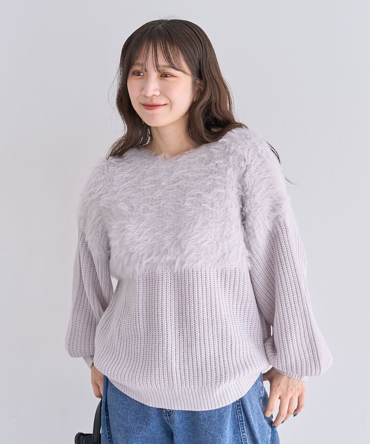 Green Parks「・Petit Fleur シャギーキリカエニット」|ニット・セーター|