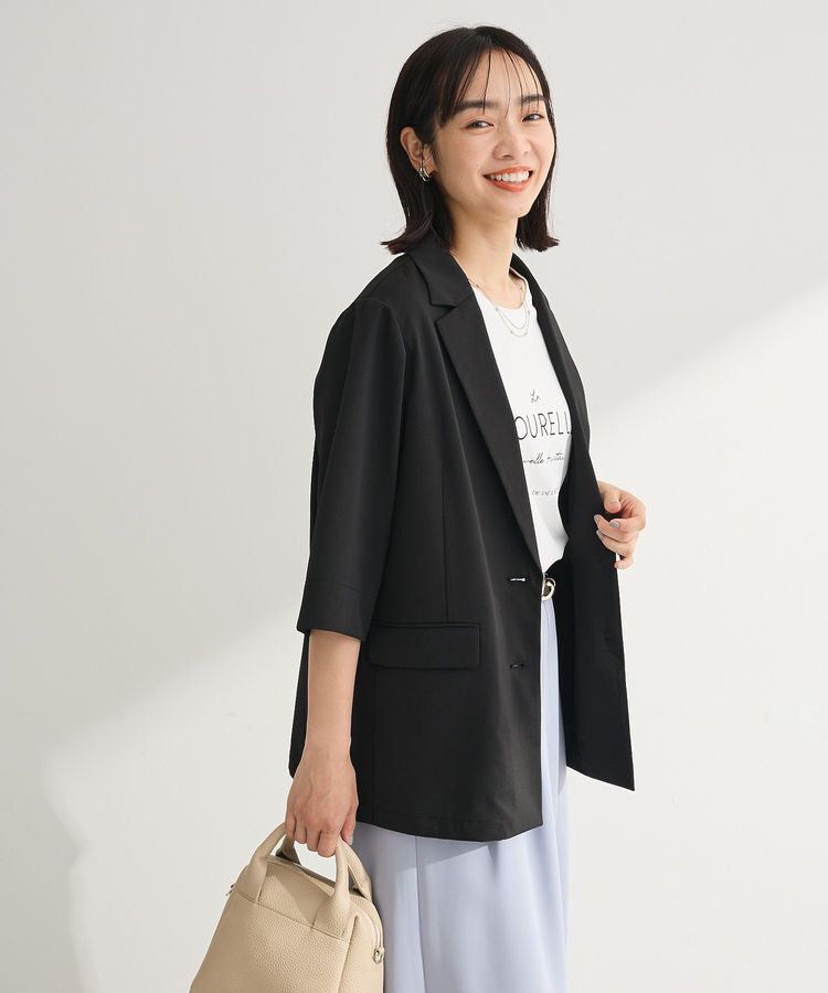 Green Parks「シングル半袖ジャケット」|テーラードジャケット|