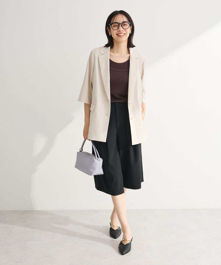 Green Parks「シングル半袖ジャケット」|テーラードジャケット|