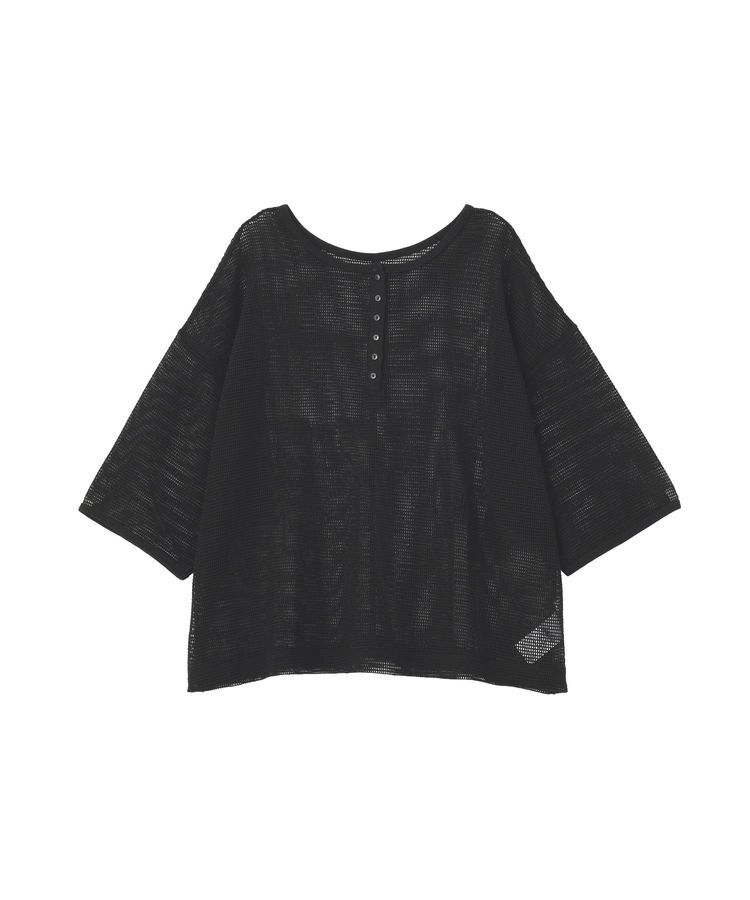 Green Parks「前後2wayコットンメッシュプルオーバー」|Tシャツ・カットソー|Black