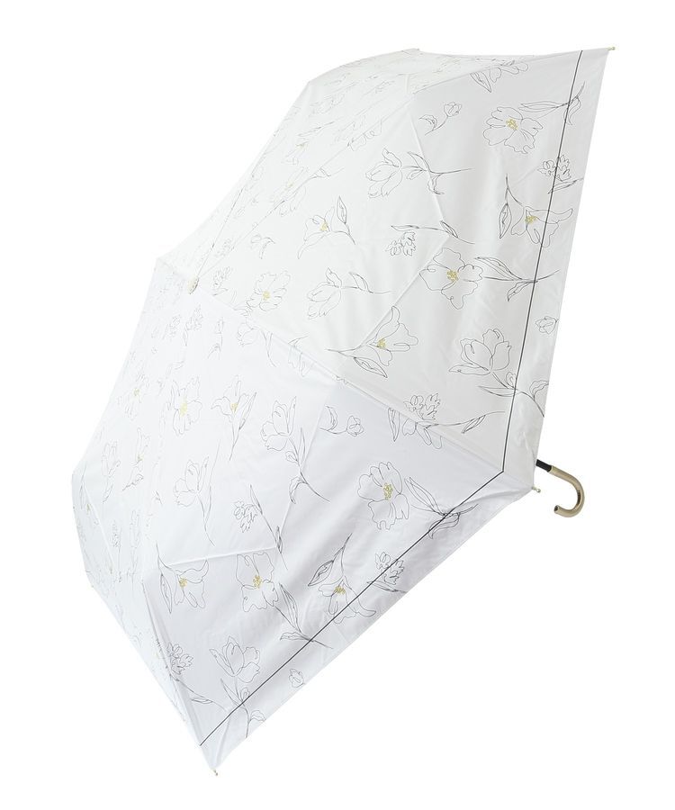 YECCA VECCA「【晴雨兼用】Wpc.遮光フラワードローイングミニ日傘」|傘|