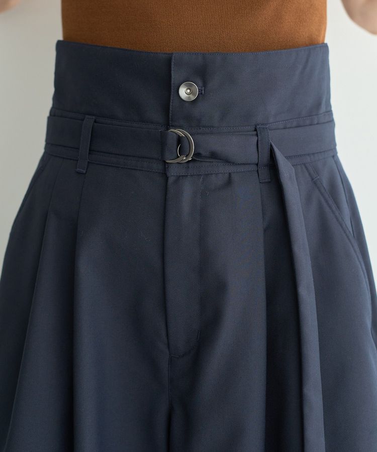 YECCA VECCA「ベルト付き2wayタックワイドパンツ」|その他|