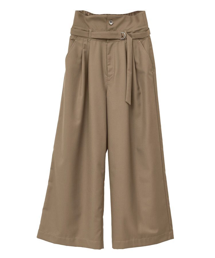 YECCA VECCA「ベルト付き2wayタックワイドパンツ」|その他|