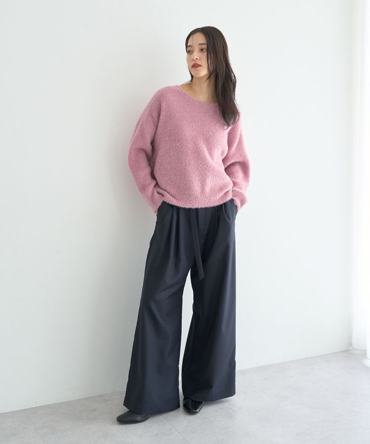 YECCA VECCA「ベルト付き2wayタックワイドパンツ」|その他|