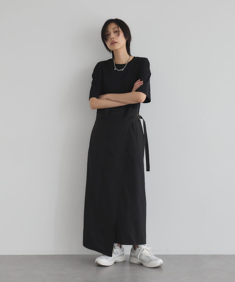 GARAGE OF GOOD CLOTHING「異素材MIX Iラインワンピース」|ワンピース|