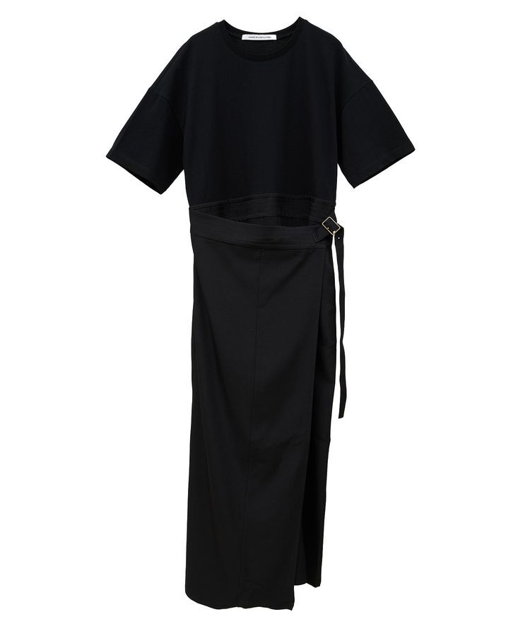 GARAGE OF GOOD CLOTHING「異素材MIX Iラインワンピース」|ワンピース|