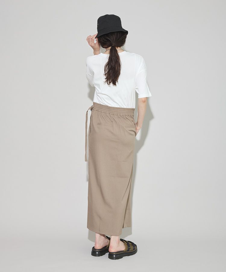 GARAGE OF GOOD CLOTHING「異素材MIX Iラインワンピース」|ワンピース|