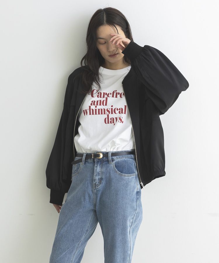 GARAGE OF GOOD CLOTHING「袖口リブシアーブルゾン」|ブルゾン・スタジャン|Black