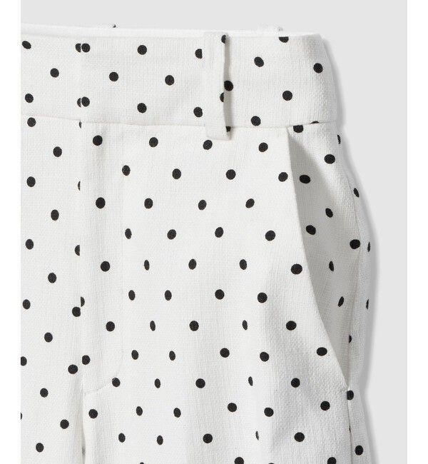 LOULOU WILLOUGHBY「【LOULOU WILLOUGHBY】リネン混ドットワイドパンツ」|チノ|