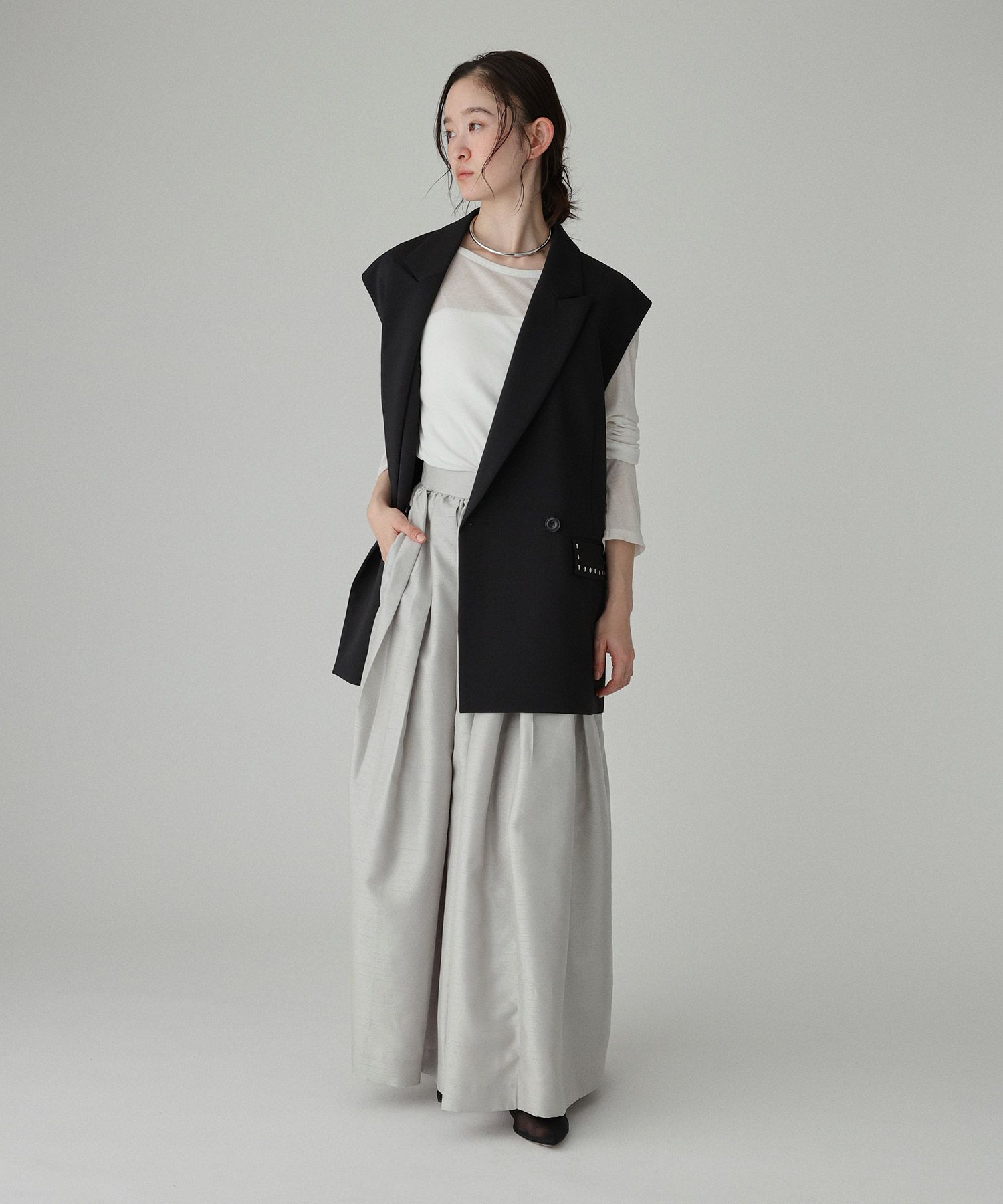 BABYLONE「シャンタンスカート」|スカート|