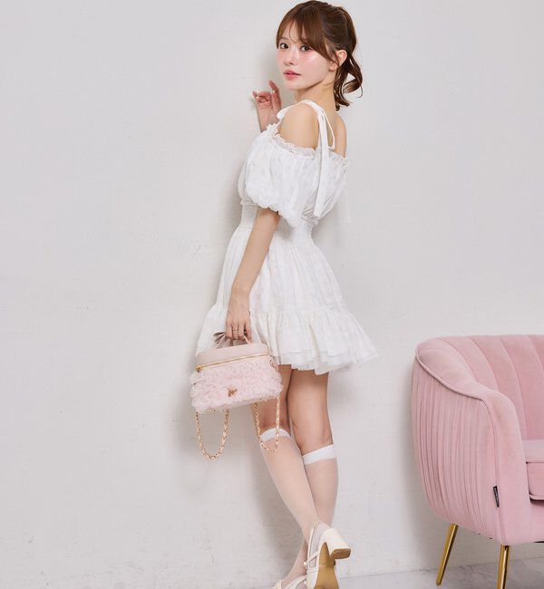  「チュールフリルリボンバニティバッグ」|ショルダー・メッセンジャー|