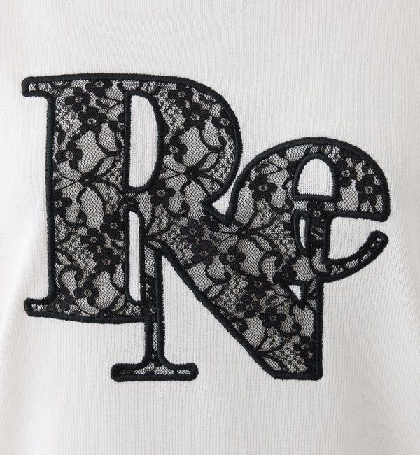  「レースロゴ半袖ニット」|ニット・セーター|