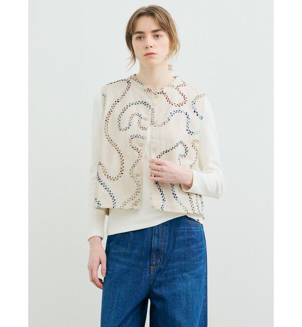 MARMARMAR「MARMARMAR ハンド刺繍ベスト」|ベスト・ジレ|