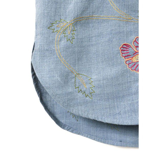 MARMARMAR「MARMARMAR ハンドフラワー刺繍シャツ」|シャツ・ブラウス|