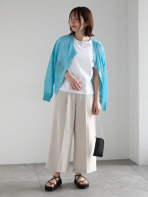 Te chichi「【WEB限定カラーあり】ペーパータッチヤーン2wayメッシュニット」|ニット・セーター|