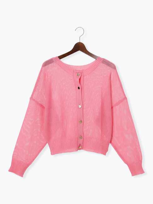 Te chichi「【WEB限定カラーあり】ペーパータッチヤーン2wayメッシュニット」|ニット・セーター|