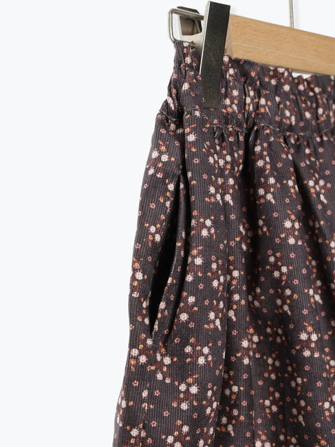 Samansa Mos2 Lagom「コーデュロイ花柄スカート」|スカート|