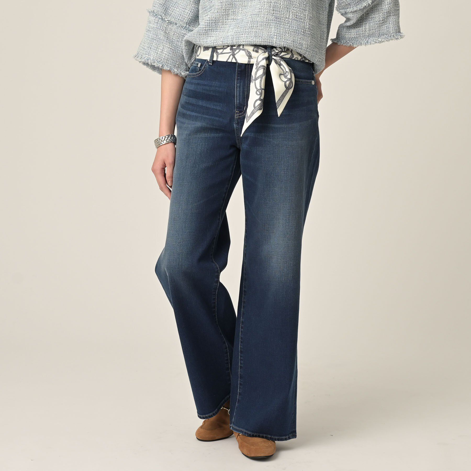 UNTITLED「【新作デニム/快適に美シルエット見せ】MAKE&times;DENIM WIDE」|デニム|