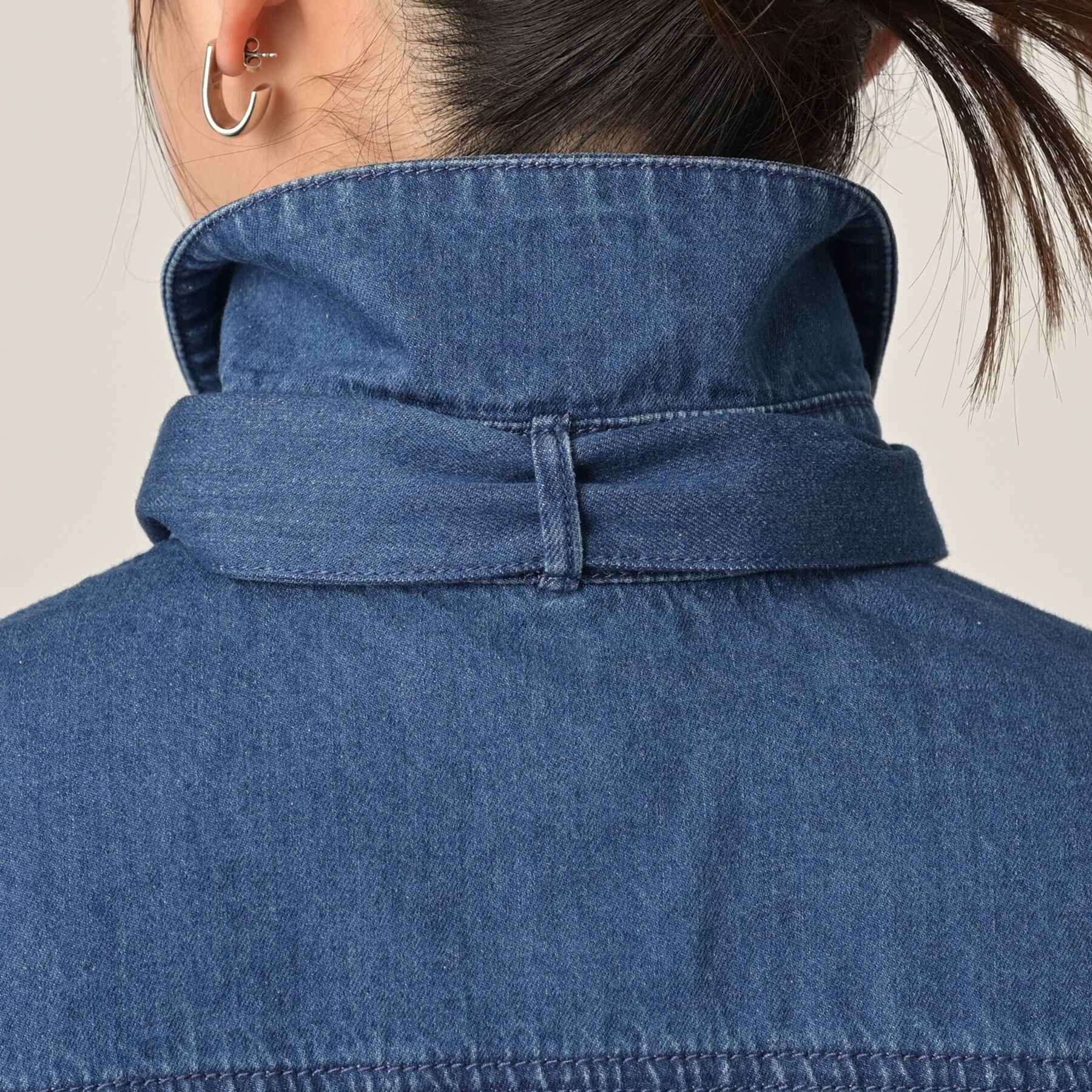 UNTITLED「【セットアップ可/ボウタイ】ライトウェイトデニムブラウス」|シャツ・ブラウス|