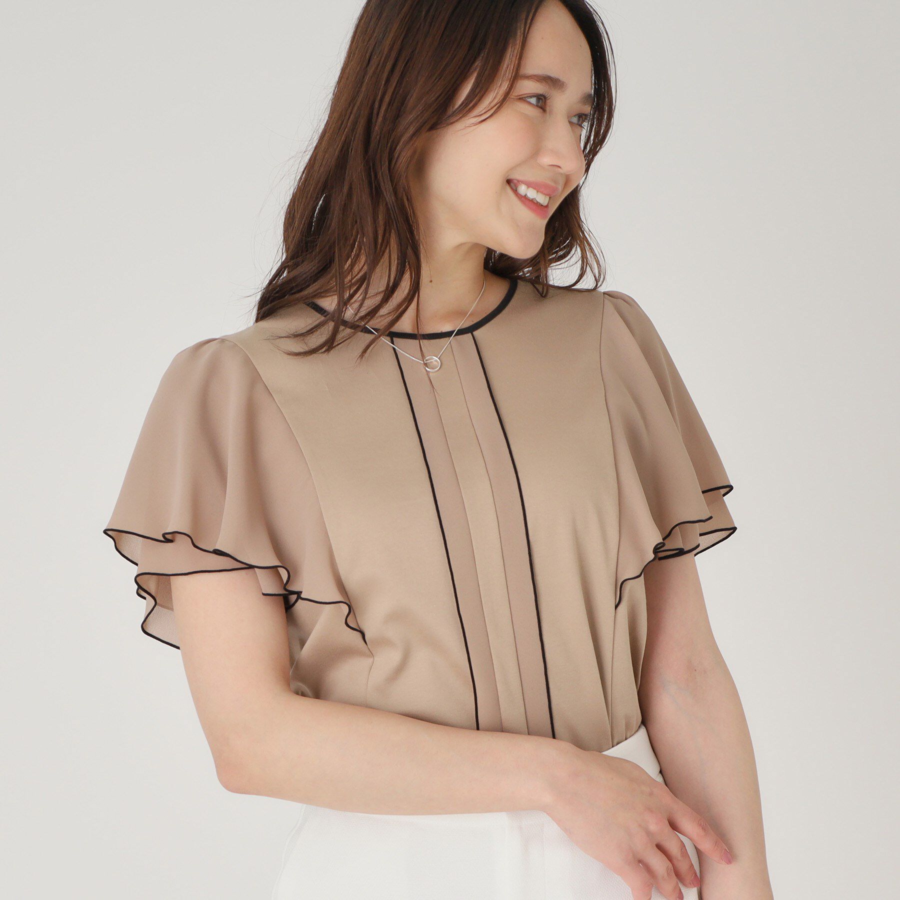 COUP DE CHANCE「【洗える／日本製】ジャージプルオーバー」|Tシャツ・カットソー|ベージュ(052)