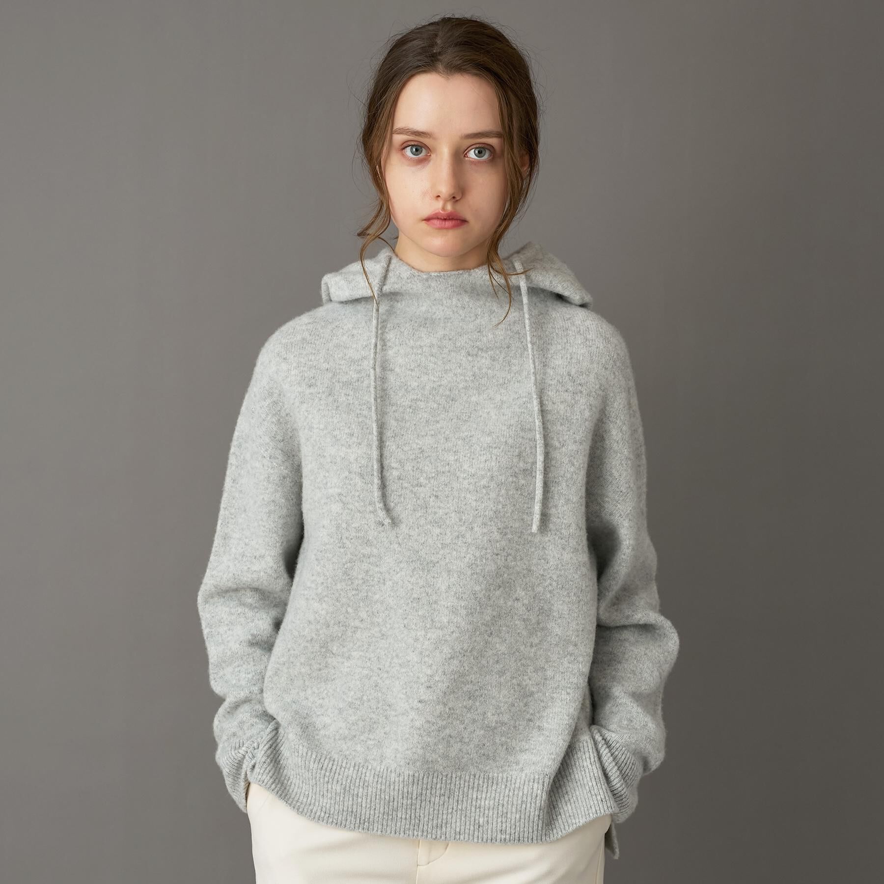 DRESSTERIOR「カシミヤブレンドフードニット」|ニット・セーター|