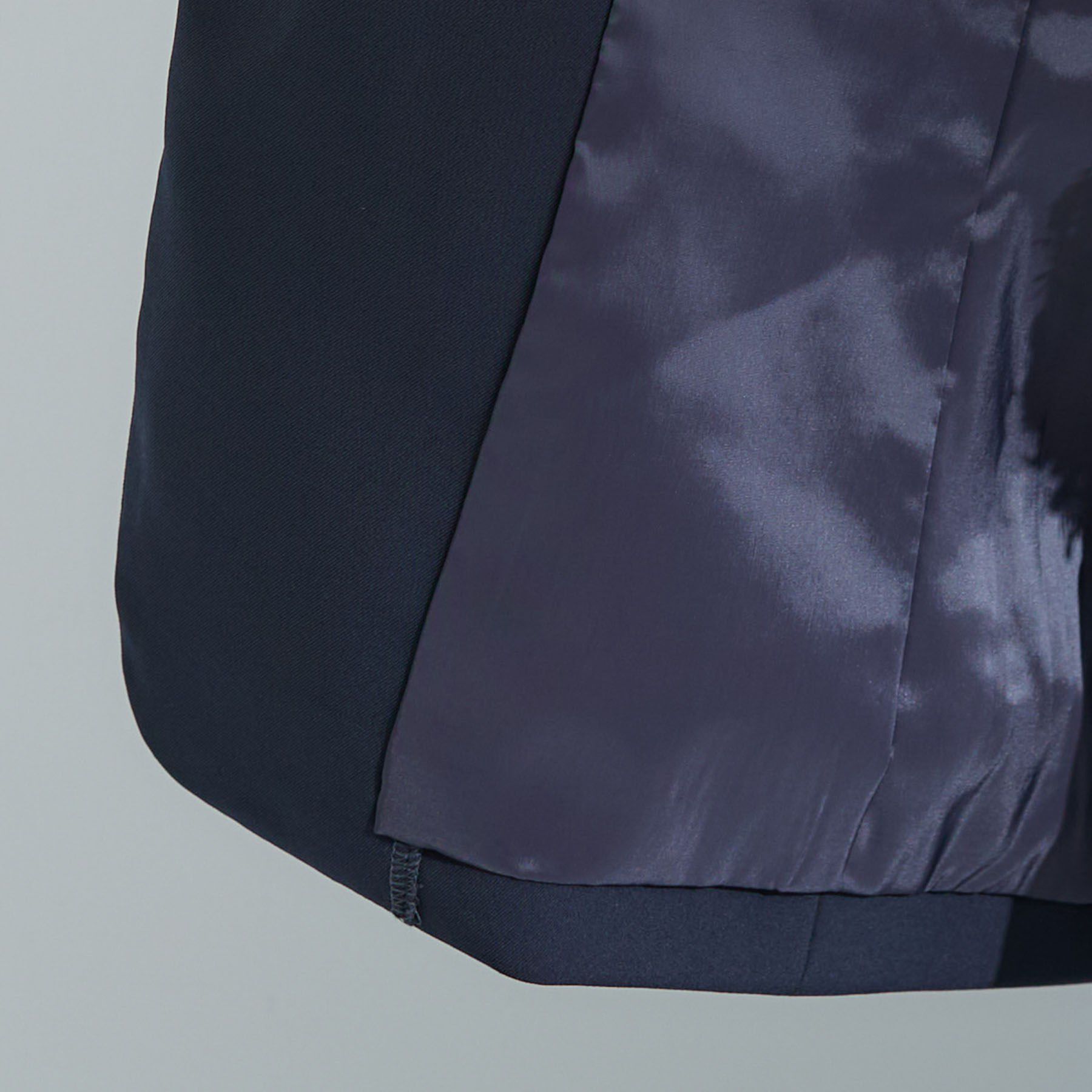 INDIVI「【洗える／UVケア】ストレッチノーカラージャケット」|スーツ|