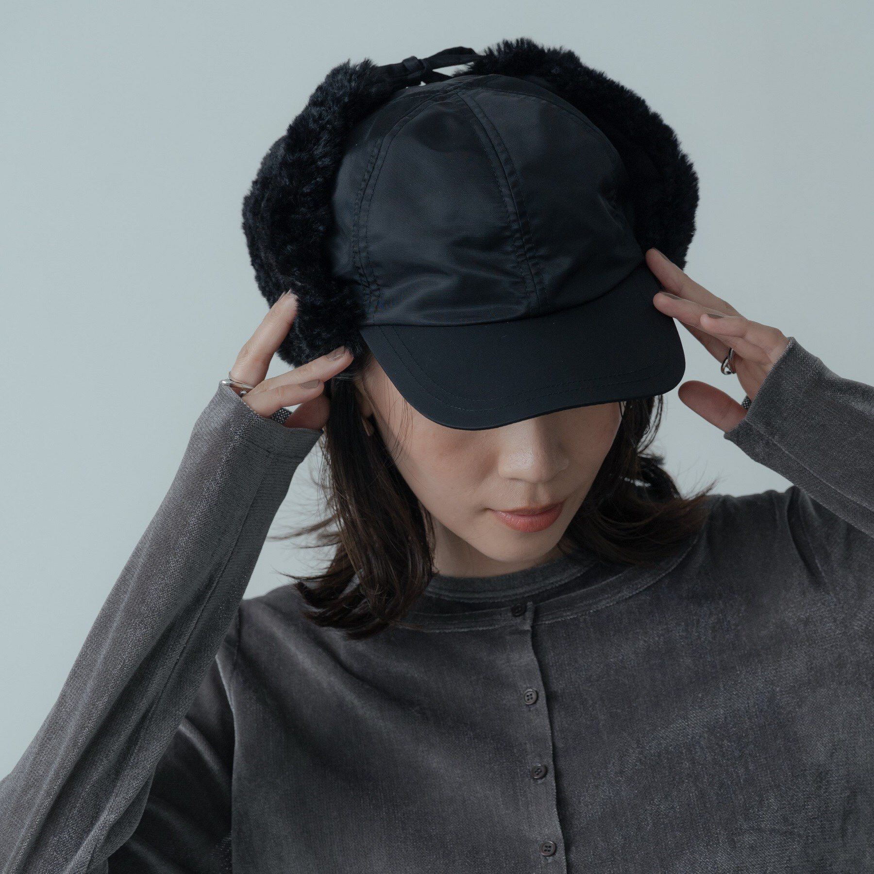 GALLEST「イヤーカバーナイロンキャップ」|キャップ・キャスケット|