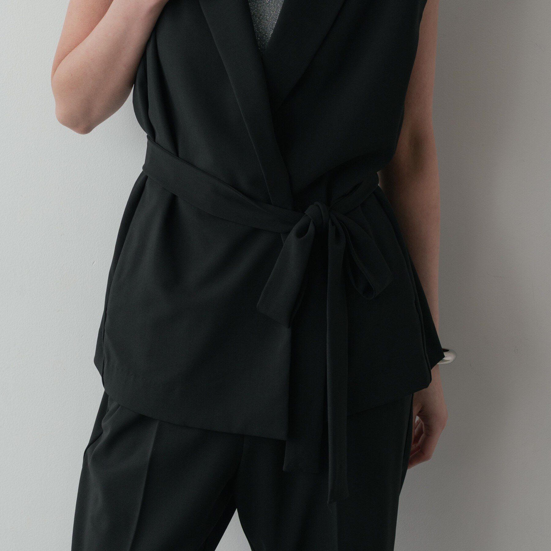 GALLEST「Comfy SET UP｜ベルテッドジレ【セットアップ対応／通勤／カセット服／接触冷感／UVカット】」|ベスト・ジレ|