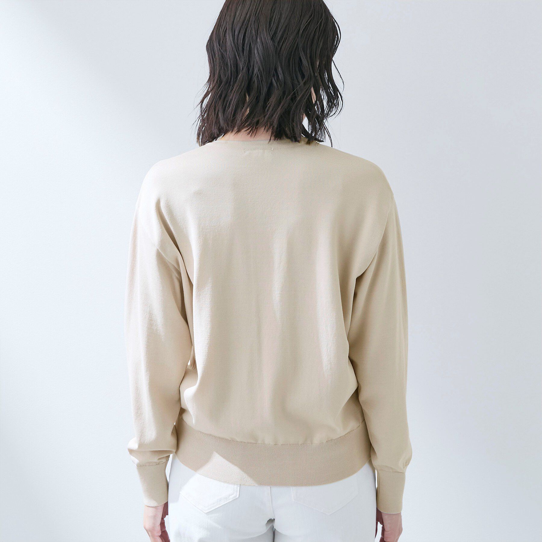 INDIVI「【UVケア/接触冷感／アンサンブル】衿あきカーディガン＆パフスリーブニット」|ニット・セーター|