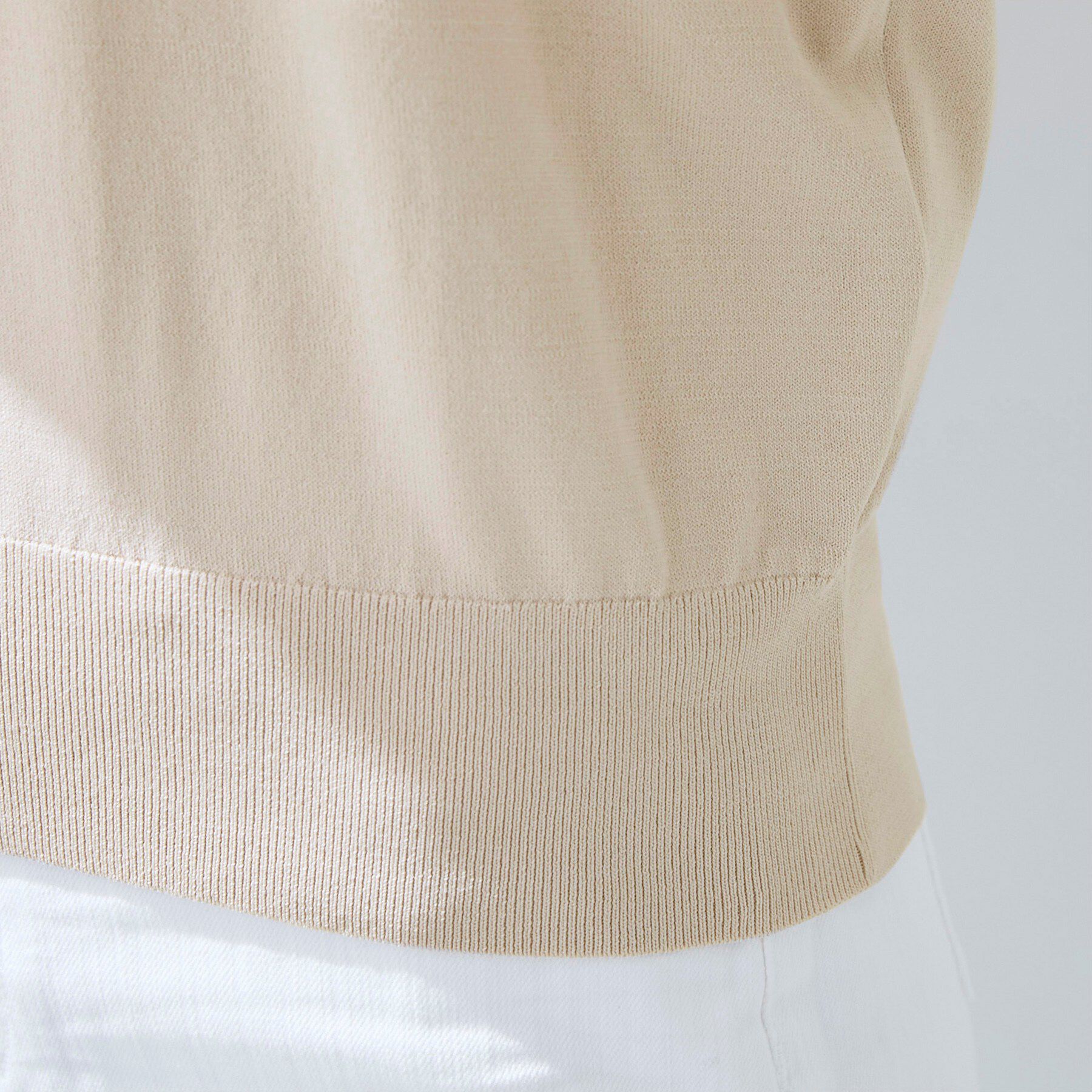 INDIVI「【UVケア/接触冷感／アンサンブル】衿あきカーディガン＆パフスリーブニット」|ニット・セーター|