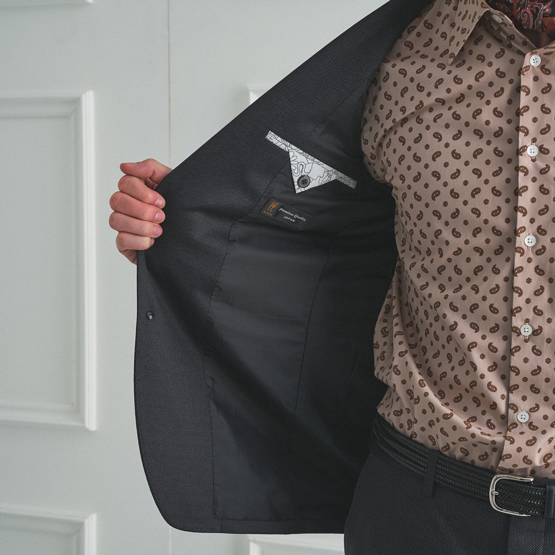 TAKEO KIKUCHI「【BOWLER HAT LABEL】ピンヘッドジャージ ジャケット」|テーラードジャケット|