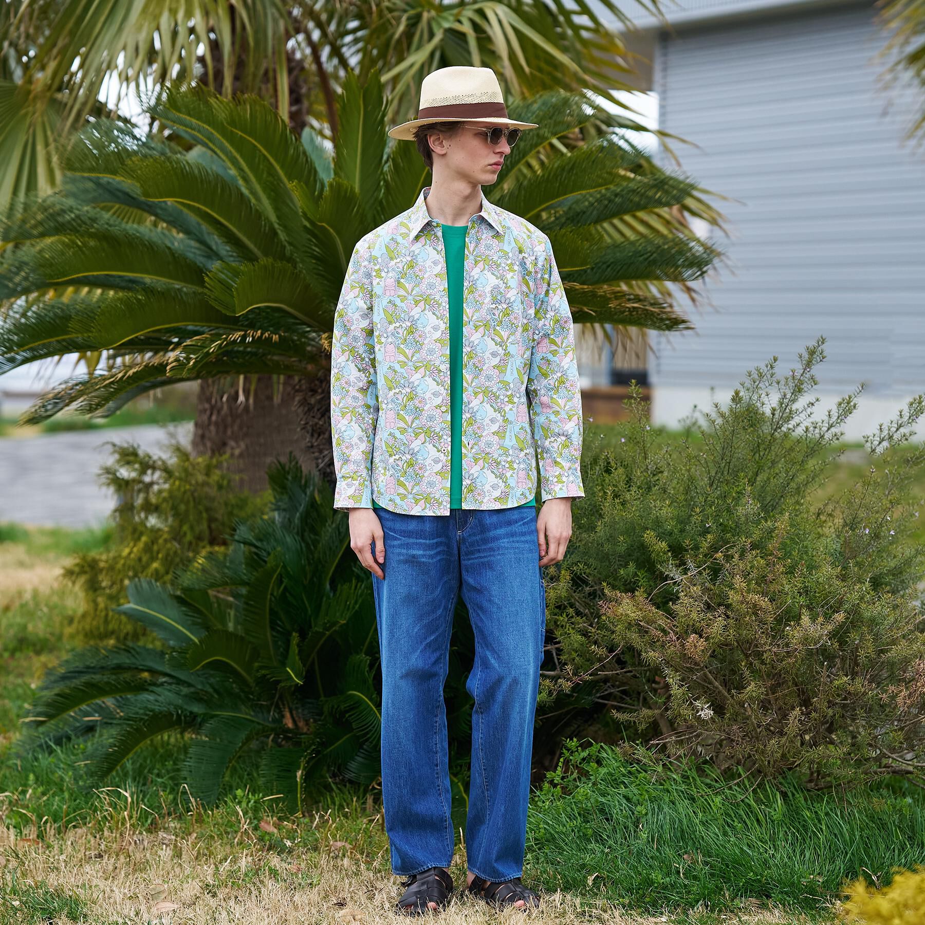 TAKEO KIKUCHI「【BOWLER HAT LABEL】ビリケンプリント 長袖シャツ」|シャツ・ブラウス|