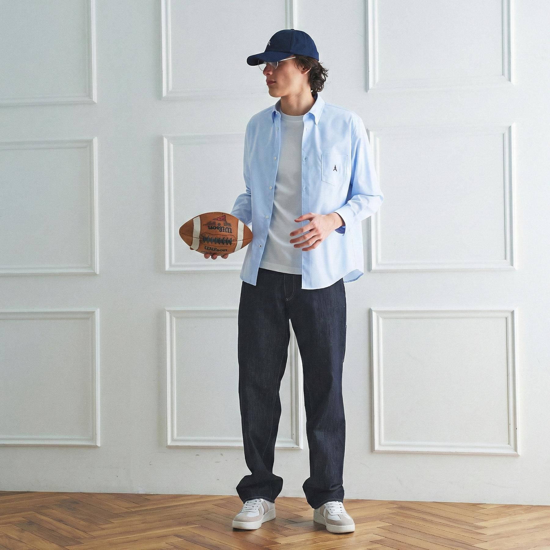 TAKEO KIKUCHI「【BOWLER HAT LABEL】ボーラーハットウォーカー刺繍 ボタンダウンシャツ」|シャツ・ブラウス|