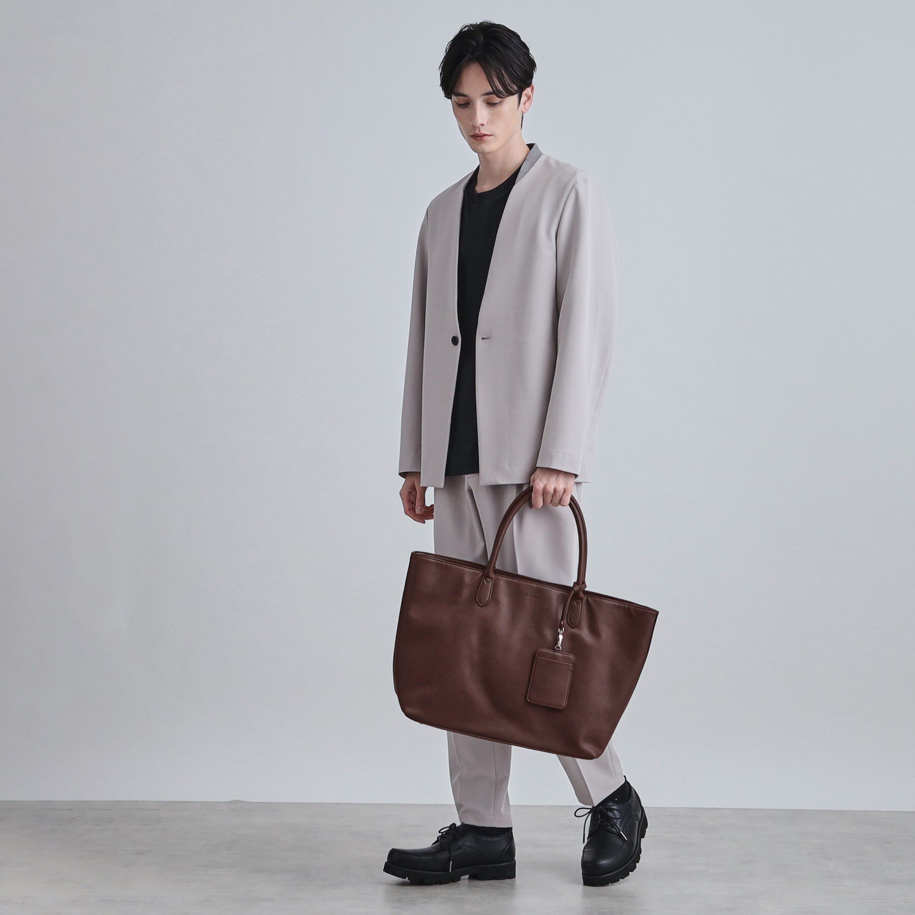 tk.TAKEO KIKUCHI「レザー調トートバッグ」|トートバッグ|