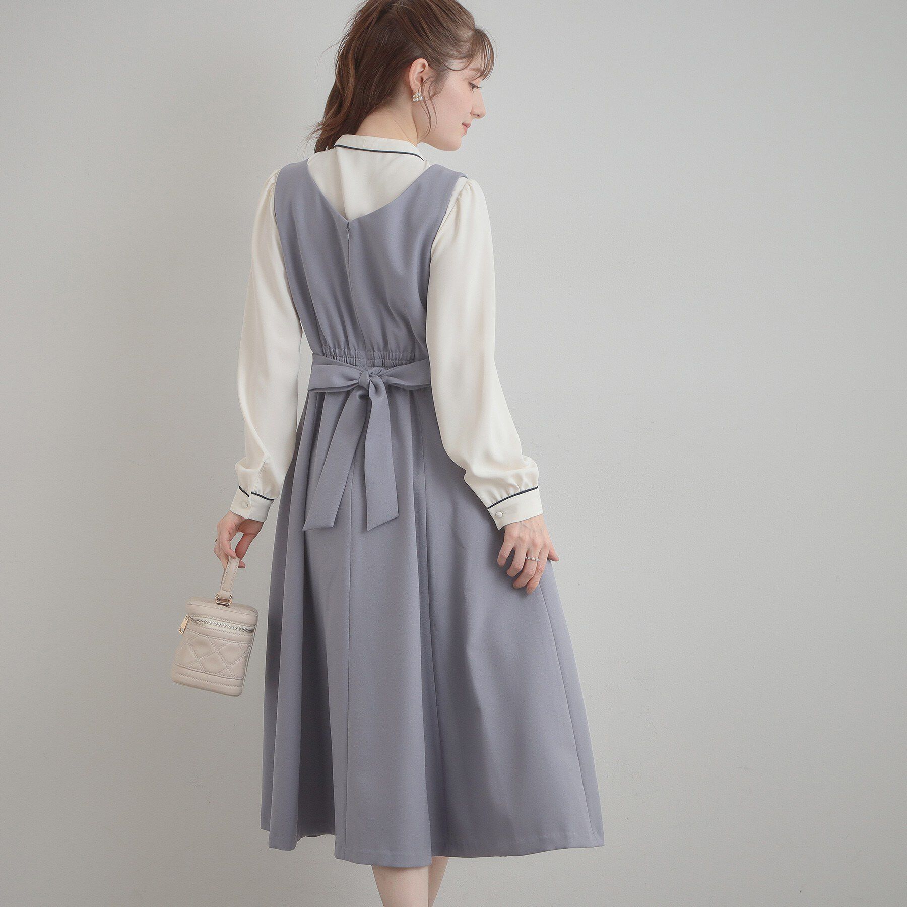 Couture broach「【洗える・ハレの日・通勤】ハートネック フレアージャンスカ」|ワンピース|