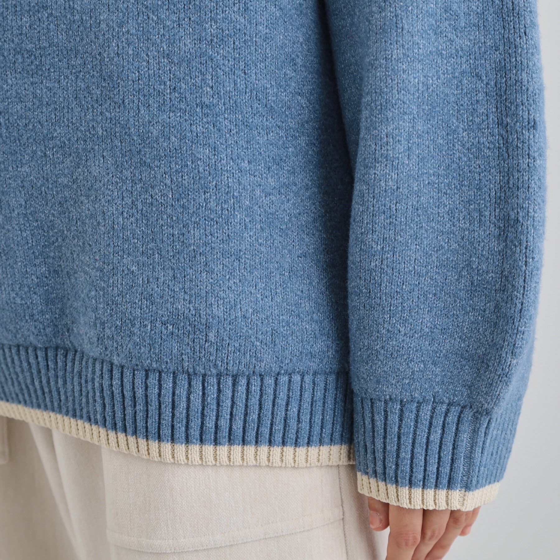 THE SHOP TK「【洗える】ほど良くラフで女性らしい ハーフZIPニット」|ニット・セーター|