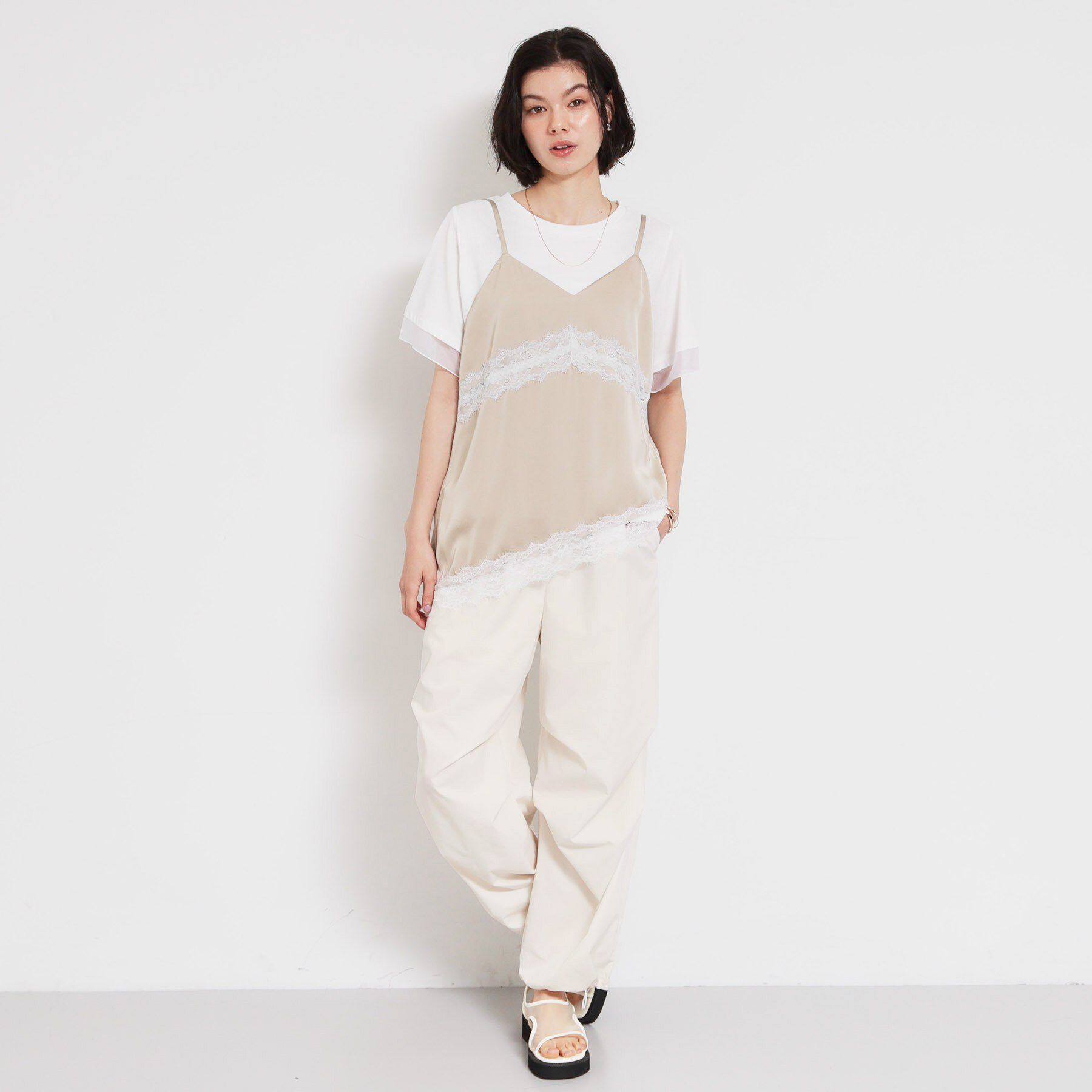 THE SHOP TK「表情を変えられる2WAY 裾ドロストワークパンツ」|その他|