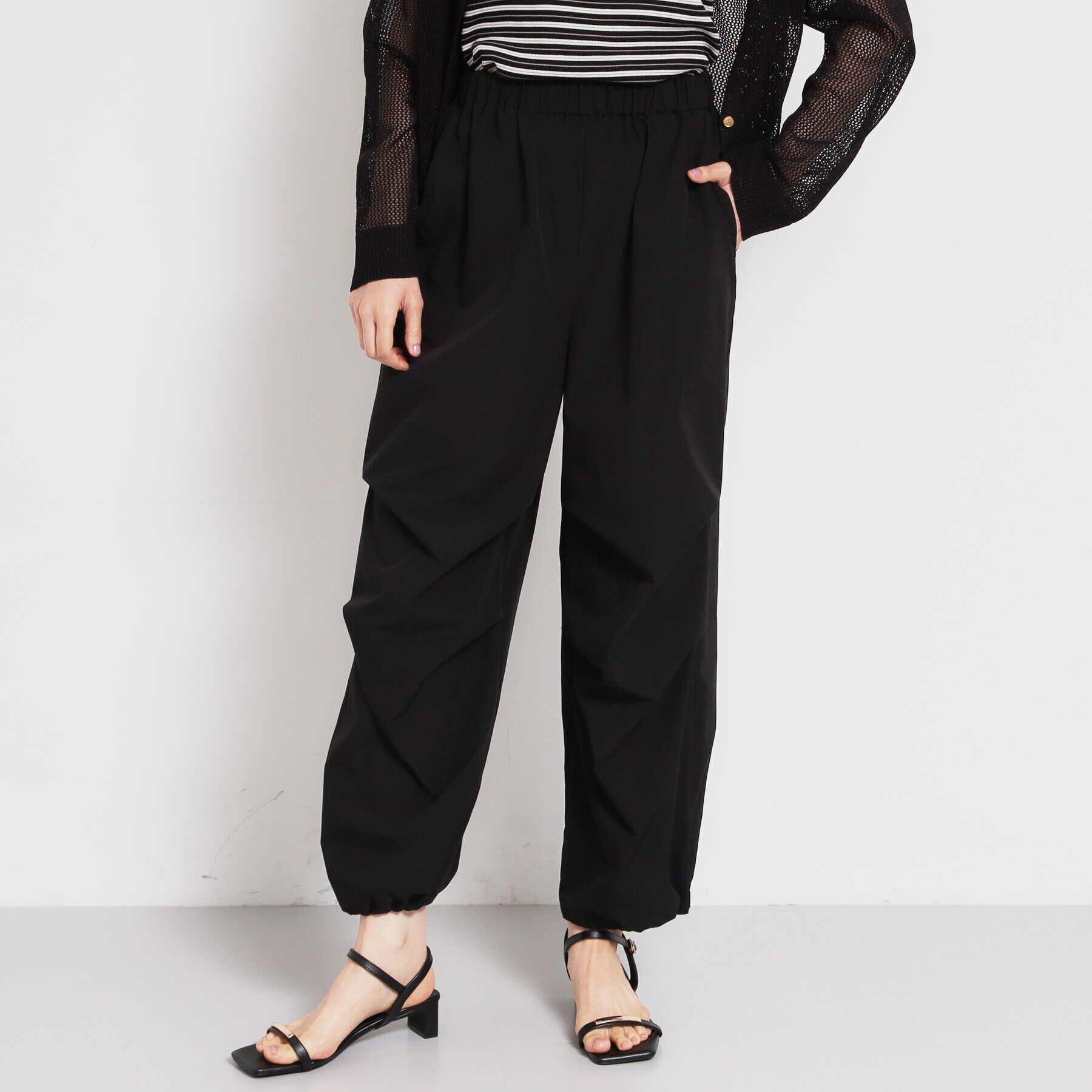 THE SHOP TK「表情を変えられる2WAY 裾ドロストワークパンツ」|その他|