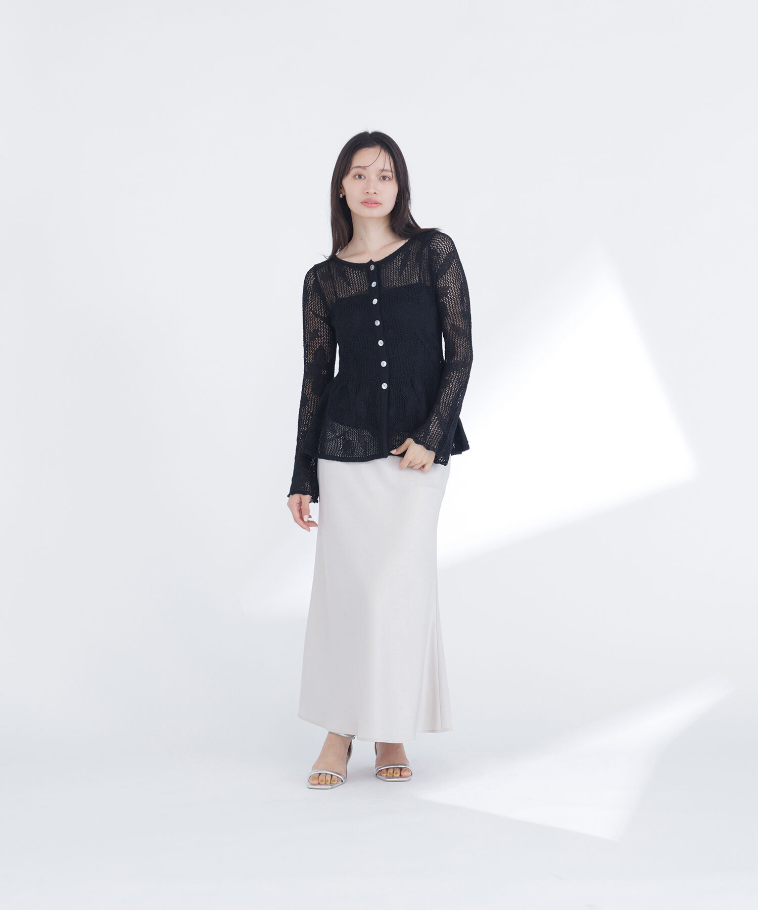  「バイアスサテンナロースカート」|スカート|