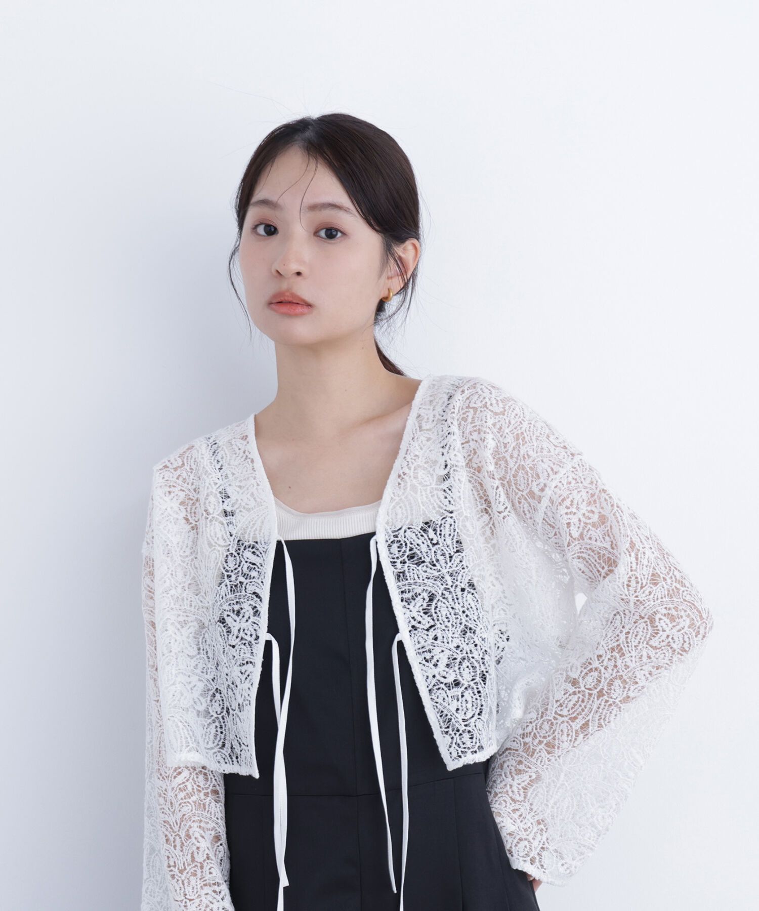  「〈N.〉レース羽織ブラウス」|シャツ・ブラウス|